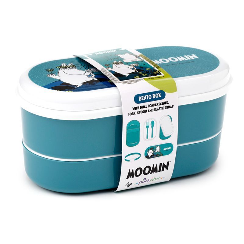 Die Mumins Bento Box Lunchbox mit Gabel &amp; Löffel