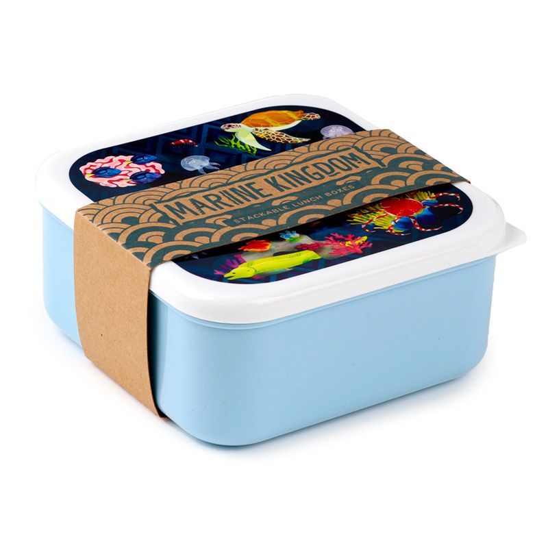 Marine Kingdom Meerestiere Lunchboxen Brotdosen 3er Set M/L/XL