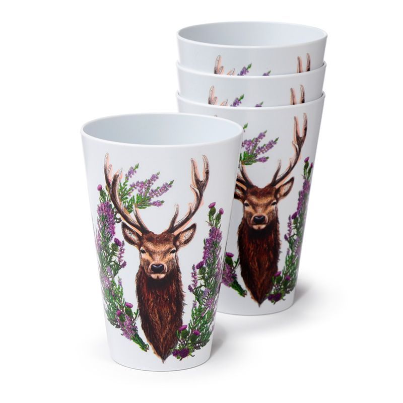 Wild Stag Platzhirsch 4er Set Picknickbecher RPET 450ml