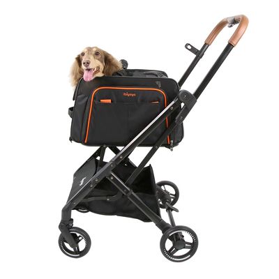 Ibiyaya JetPaw: 3-in-1 Pet Stroller, Hundebuggy, Hundetragtasche, Black