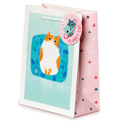 Planet Katze Geschenktasche - (M)