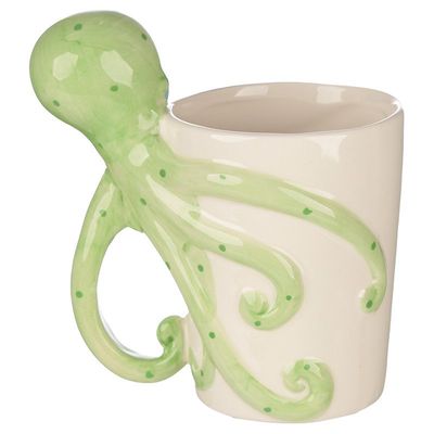 Lisa Parker Oktopus, Krake, geformter Henkel Tasse