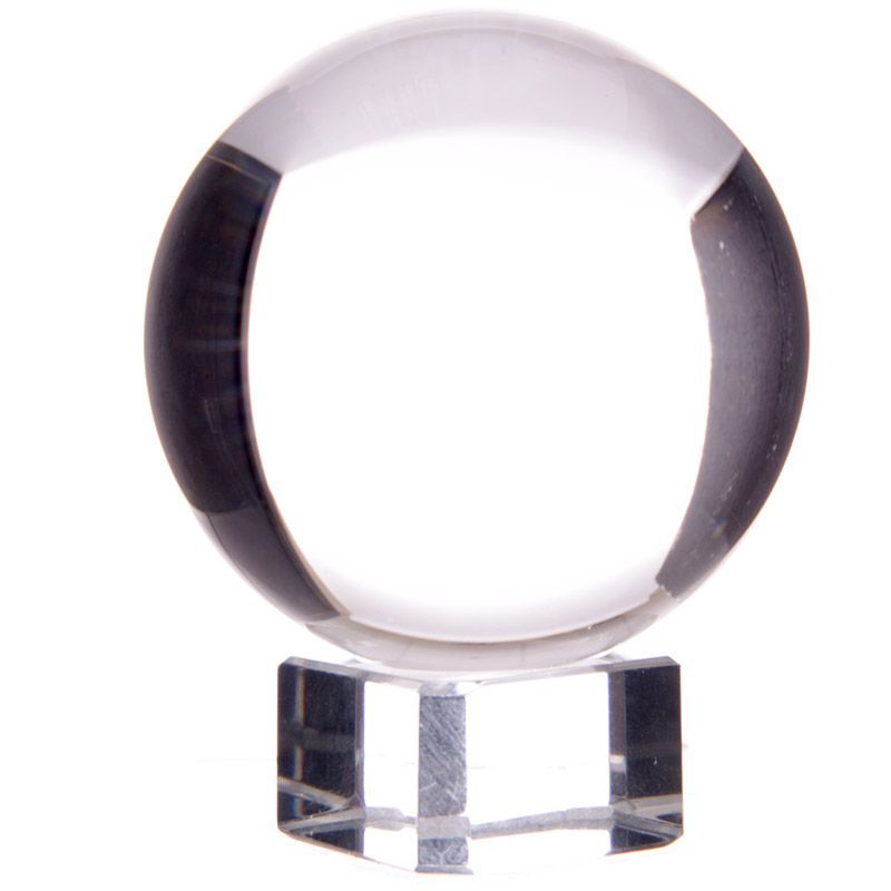 Glaskugel mit Glassockel und Geschenkbox 5cm