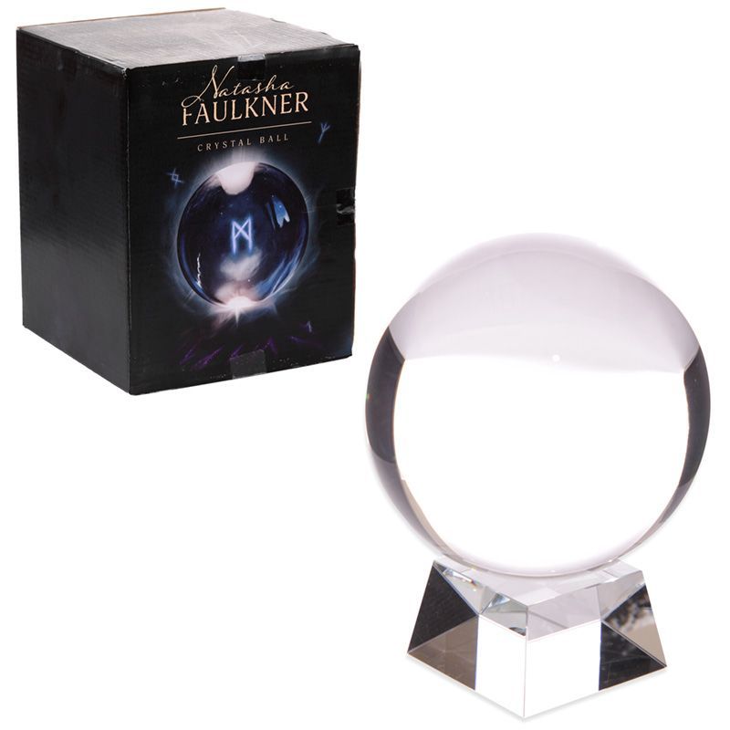 Glaskugel mit Glassockel und Geschenkbox 14cm