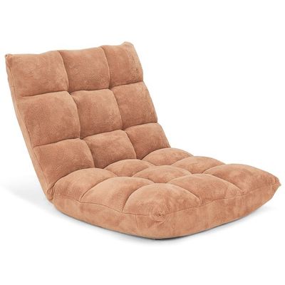 Bodenstuhl Faltbares Lazy Sofa Faul Tatami Bodenkissen beige