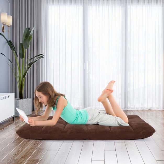 Bodenstuhl Faltbares Lazy Sofa Faul Tatami Bodenkissen Kaffebraun