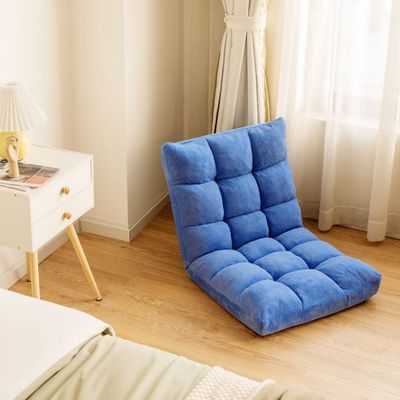 Bodenstuhl Faltbares Lazy Sofa Faul Tatami Bodenkissen blau