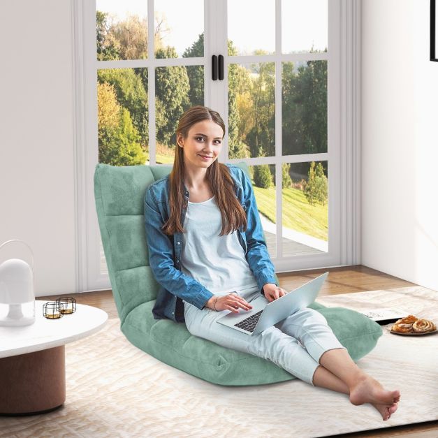 Bodenstuhl Faltbares Lazy Sofa Faul Tatami Bodenkissen Grün
