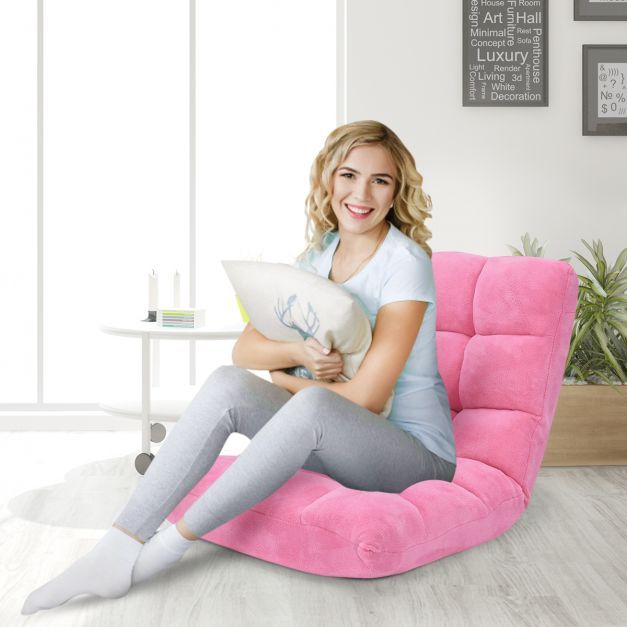 Bodenstuhl Faltbares Lazy Sofa Faul Tatami Bodenkissen Rosa