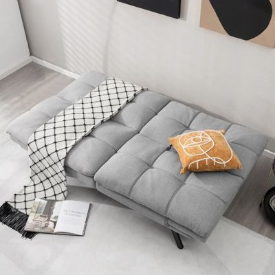 Klappbares Schlafsofa mit Schlaffunktion Schlafcouch Grau