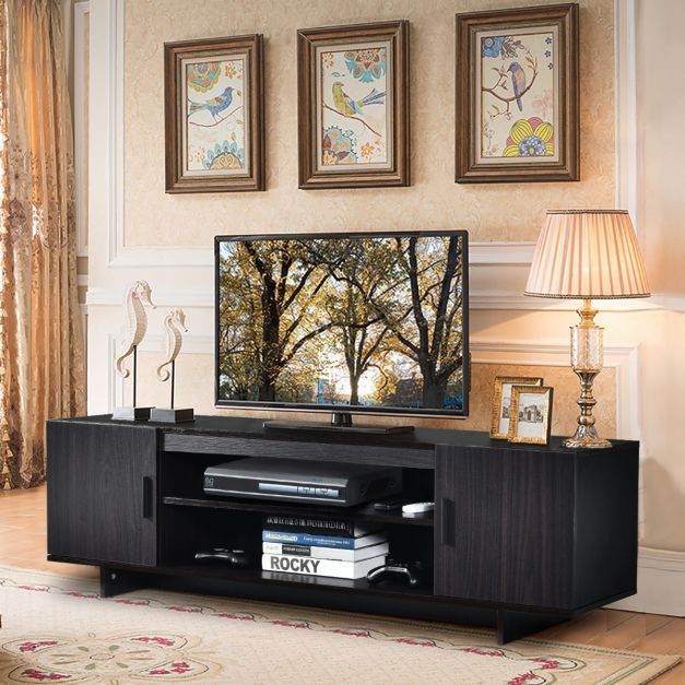Fernsehschrank TV Schrank für TVs bis zu 65&quot; Medienkonsole mit 2 Schränken 152 x 40 x 45 cm