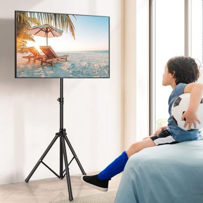 Höhenverstellbarer TV Ständer, Stativ für 21–47 Zoll Plasma/LCD/LED Fernseher &amp; Flach bis zu 35 kg