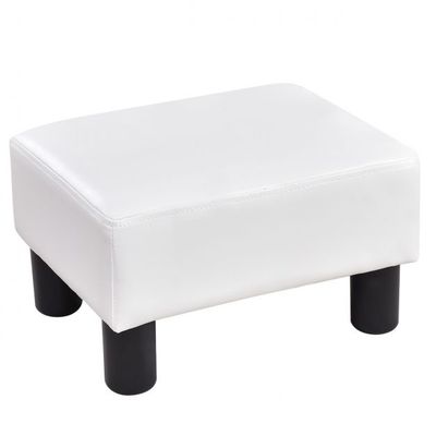 Fusshocker Sitzhocker Fussbank Fussschemel Fussstütze Fussauflage 40 x 30 x 24cm, weiss