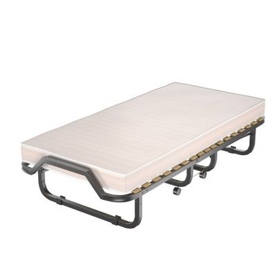 Klappbett Rollbett mit luxuriöser Matratze 200 x 90 x 41 cm Beige