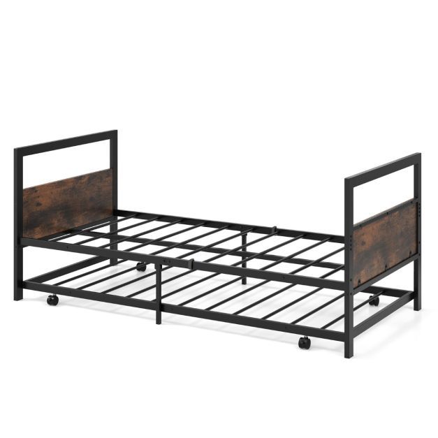 Tagesbett ausziehbar Ausziehbett 90 x 200 cm Gästebett
