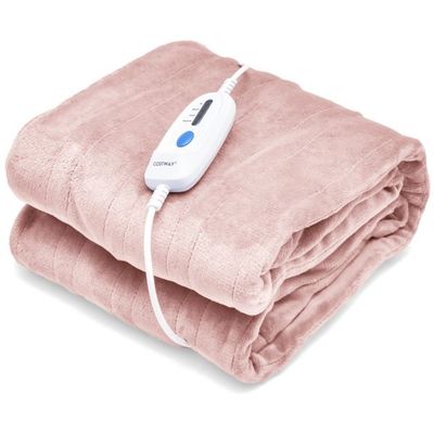 Heizdecke mit Abschaltautomatik &amp; 4 Temperaturstufen &amp; Timer, Rosa