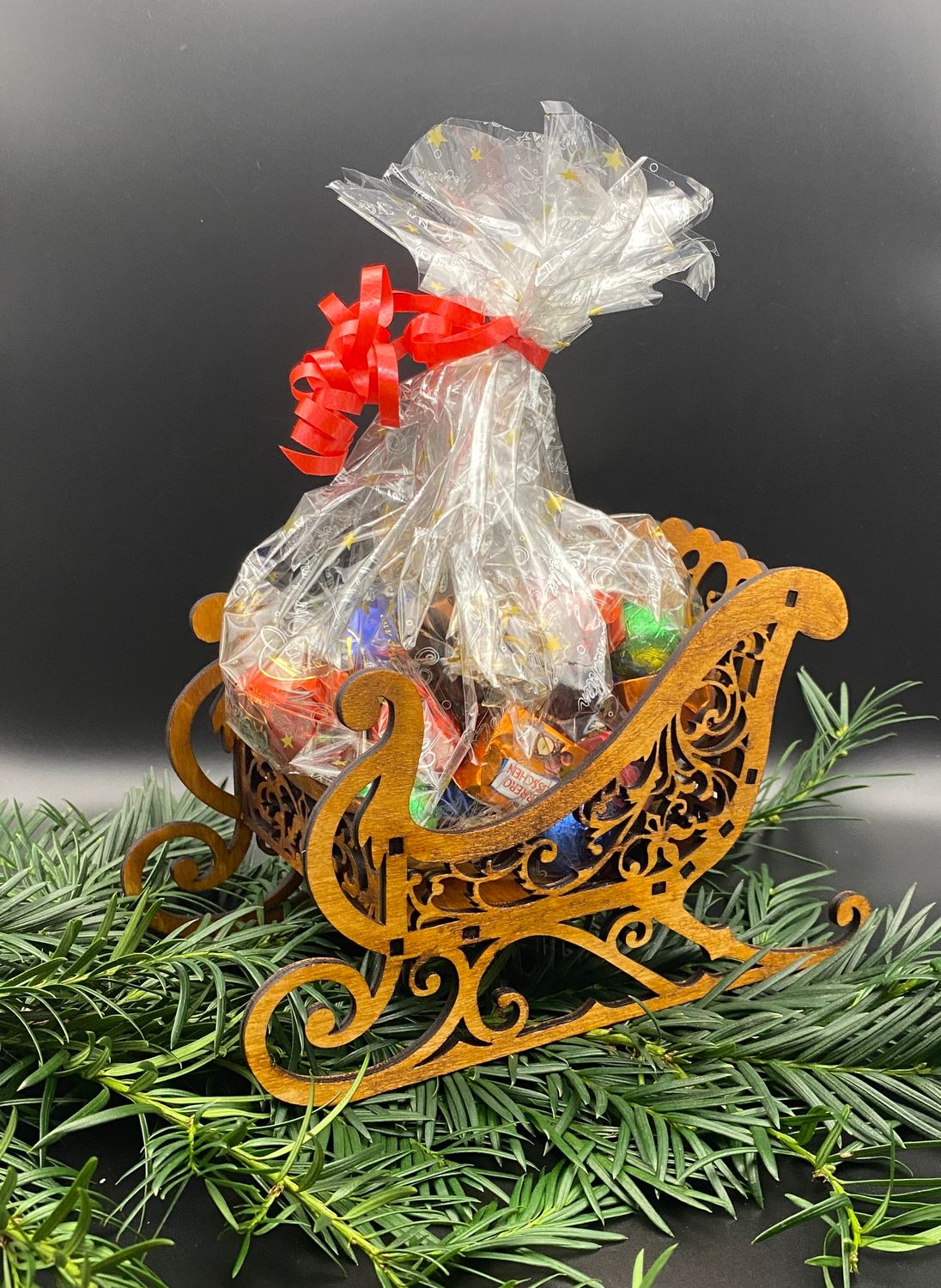 Weihnachtsdeko Schlitten für Chröömli, Guetsli