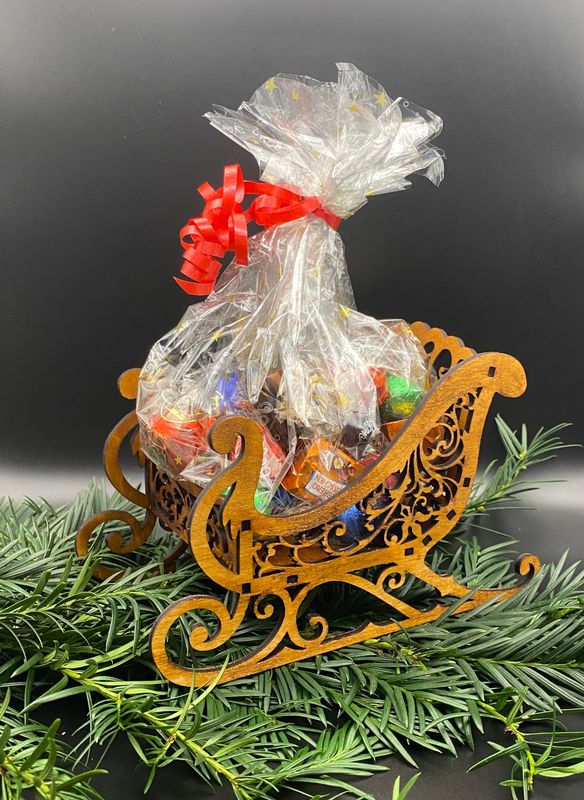 Weihnachtsdeko Schlitten für Chröömli, Guetsli