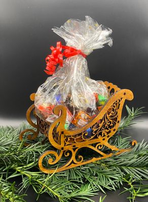 Weihnachtsdeko Schlitten für Chröömli, Guetsli