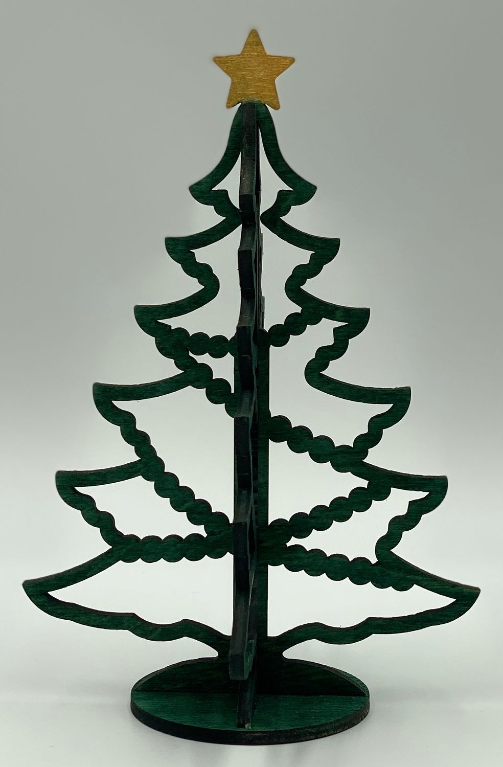 Weihnachtsdeko Weihnachtsbaum aus Holz ca. 15,5 cm