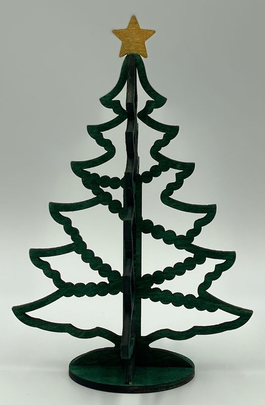 Weihnachtsdeko Weihnachtsbaum aus Holz ca. 15,5 cm