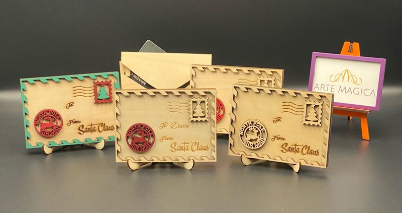 Geschenkgutschein Kartenhalter für Weihnachten mit Wunschtext