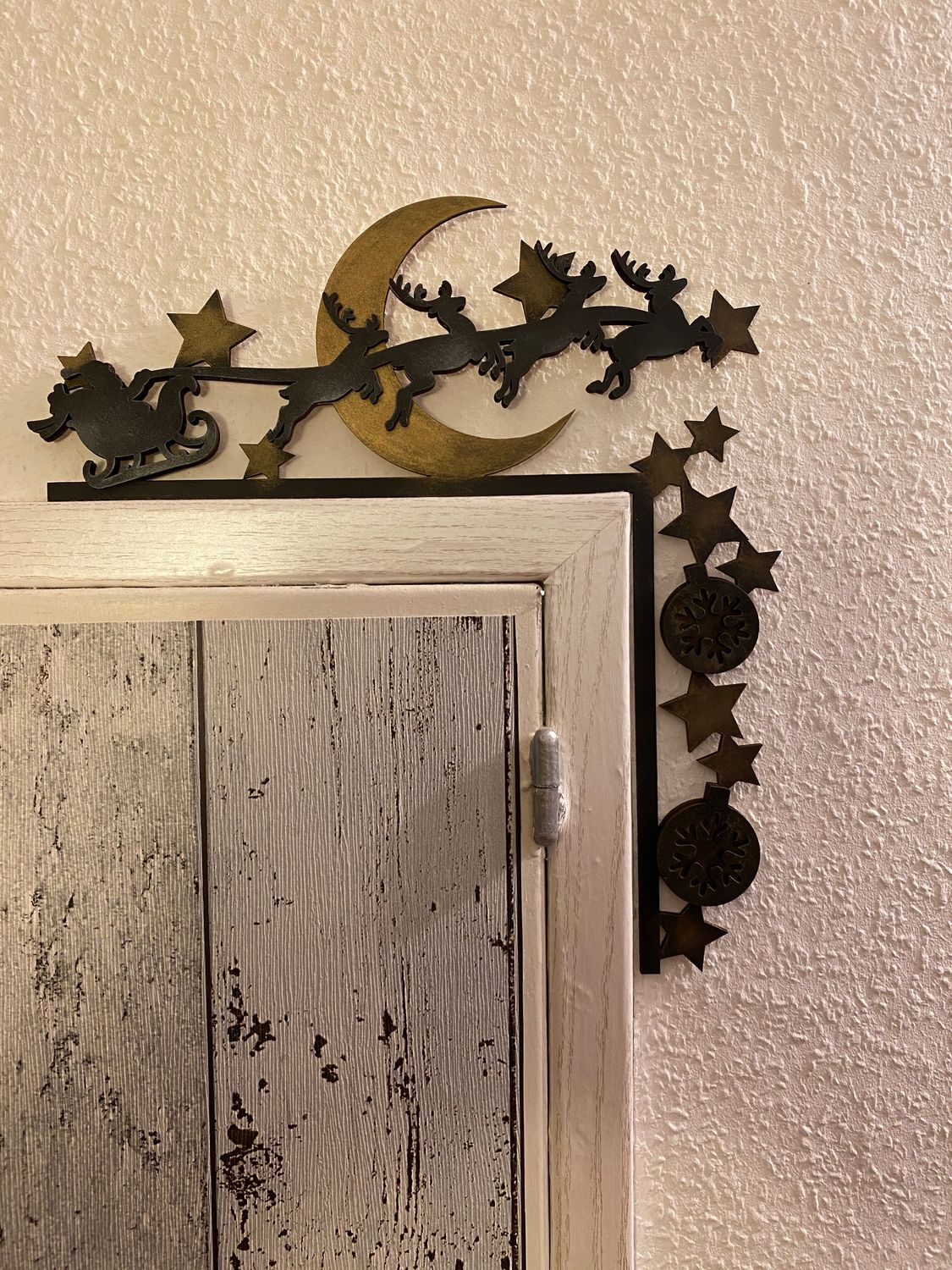Weihnachten - Türecken-Deko - Mond - Sterne - Santa - Schlitten