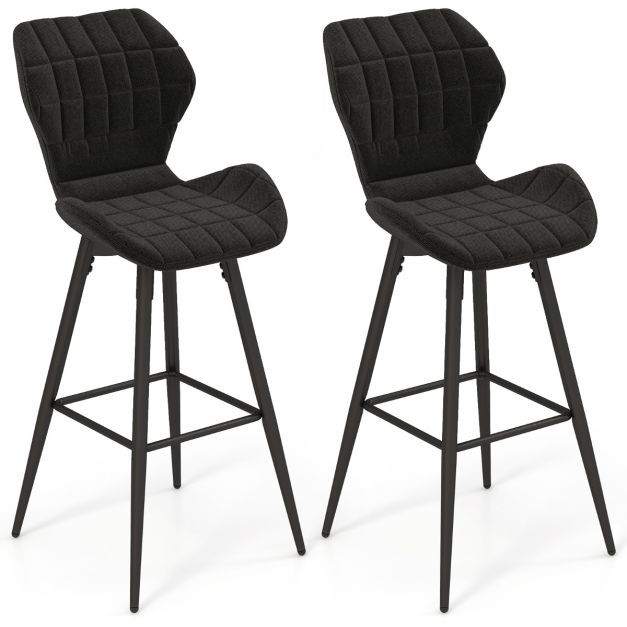 2er Barhocker Set Gepolsterte Barstühle Moderner Esszimmerstuhl
