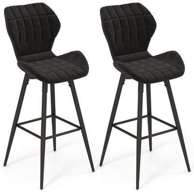 2er Barhocker Set Gepolsterte Barstühle Moderner Esszimmerstuhl