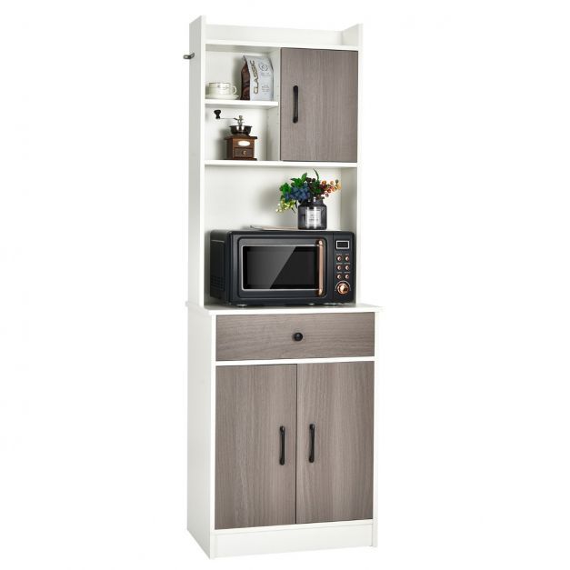 Küchenschrank Hochschrank mit Schublade 60 x 40 x 180 cm Weiss