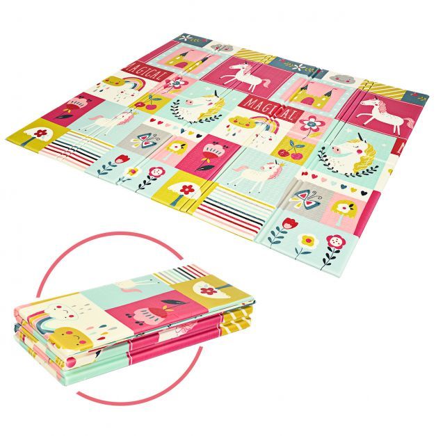 Baby Krabbeldecke Spielmatte faltbar Babymatte Spielteppich Rot