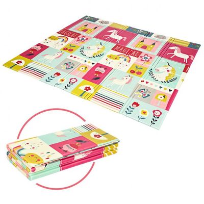 Baby Krabbeldecke Spielmatte faltbar Babymatte Spielteppich Rot