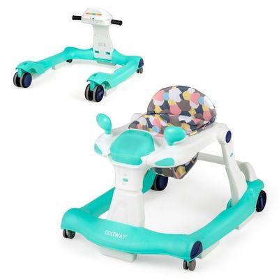2 in 1 Lauflernwagen Klappbar grün