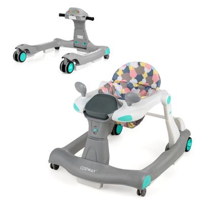 2 in 1 Lauflernwagen Klappbar grau
