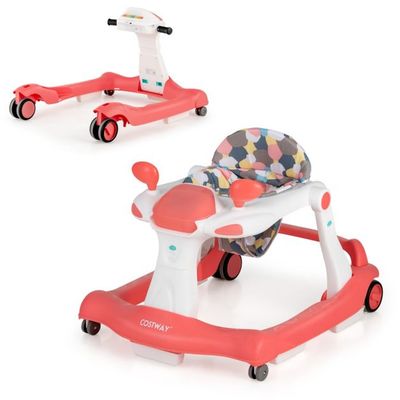 2 in 1 Lauflernwagen Klappbar rot