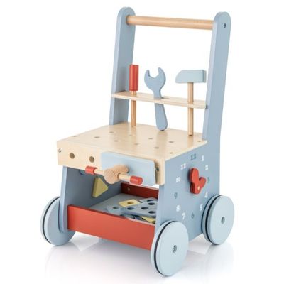 2 in 1 Baby Lauflernhilfe Werkzeugspielzeug &amp; Stauraum