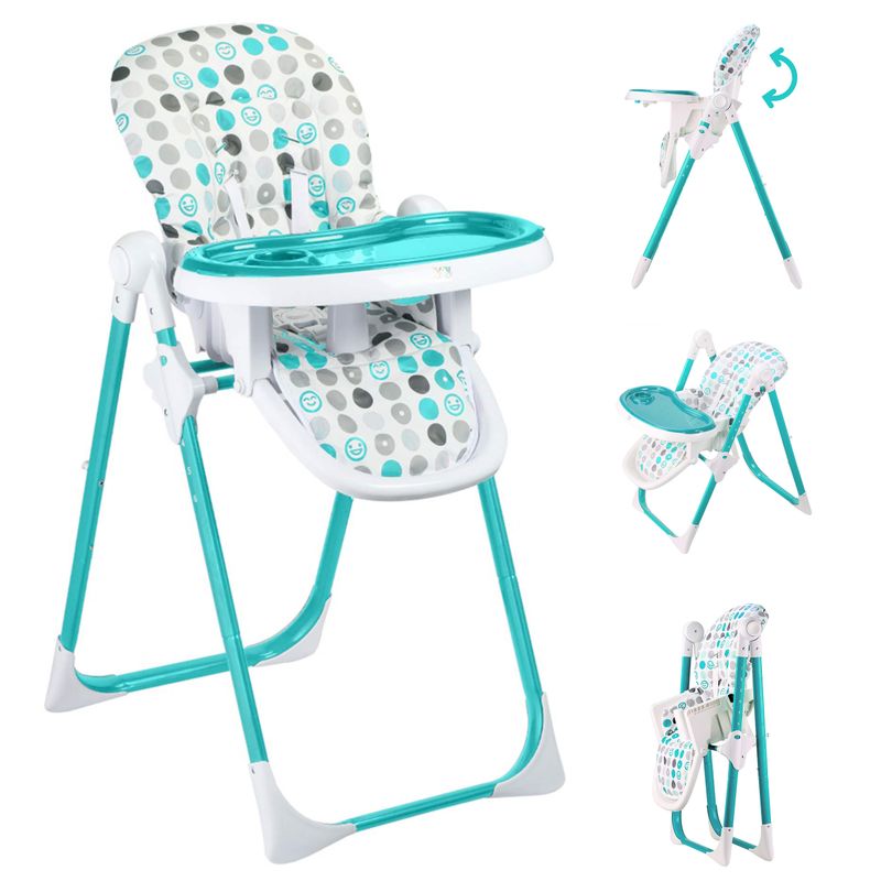 Design Kinderhochstuhl aus Kunststoff - Tippy in Türkis