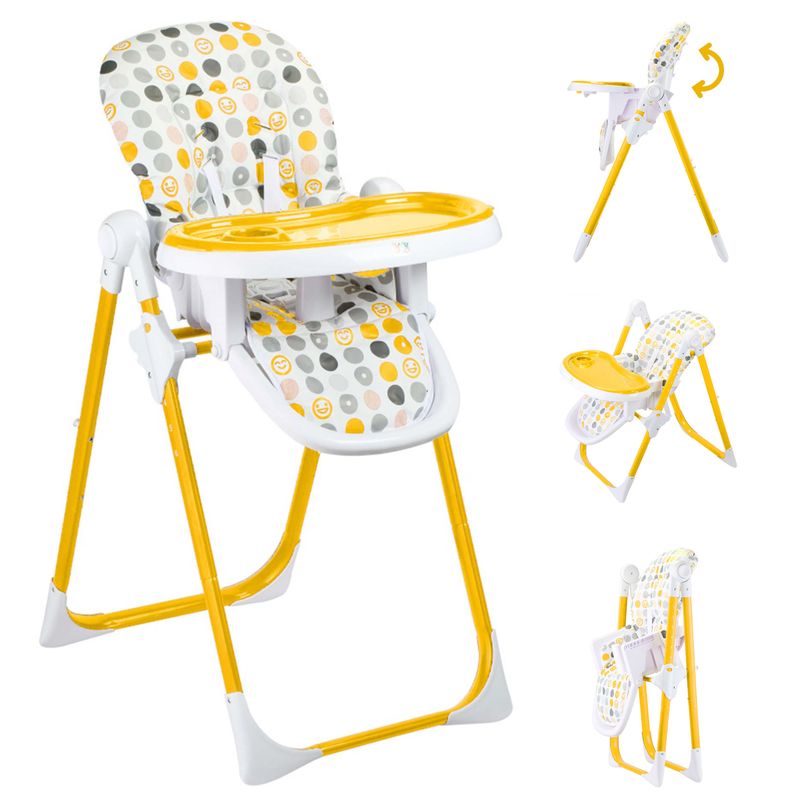 Design Kinderhochstuhl aus Kunststoff - Tippy in Orange