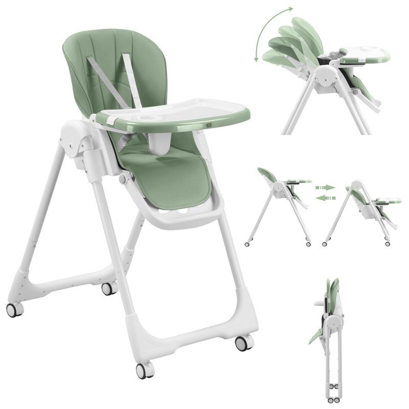 Design Kinderhochstuhl aus Kunststoff - Tippy in Cool Mint