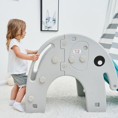 Kinderrutsche / Rutsche - Elefant in Türkis / Grau