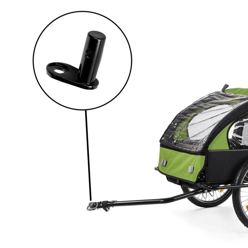 2er Set Kupplung für Veloanhänger 2in1 Jogger - in Schwarz
