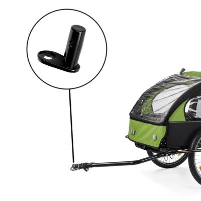 2er Set Kupplung für Veloanhänger 2in1 Jogger - in Schwarz
