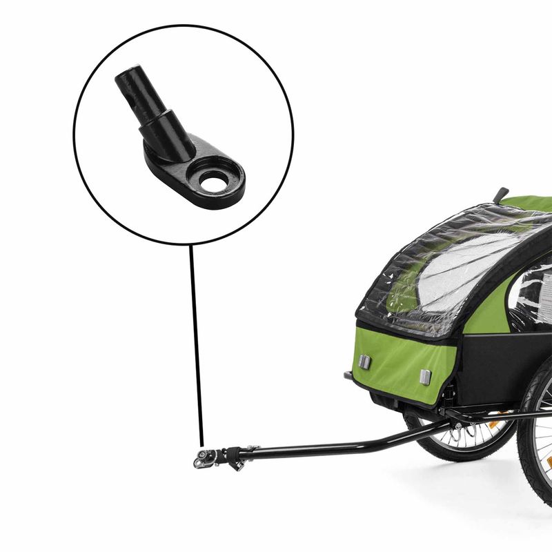 Kupplung für Veloanhänger 2in1 Black Edition & Lastenanhänger Grey, Color & Sport Edition - in Schwarz