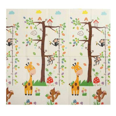 Spielmatte / Spielteppich für Kinder doppelseitig mit Tieren 200 x 180 cm - Zoo Spielmatte / Spielteppich für Kinder doppelseitig mit Tieren 200 x 180 cm - Zoo