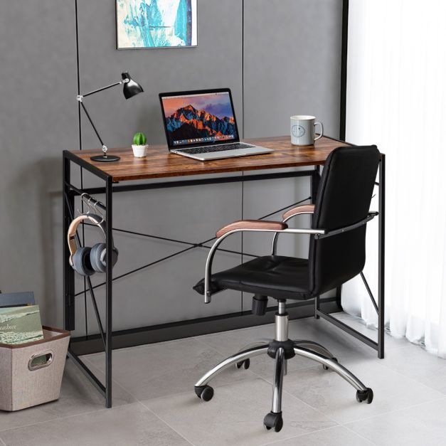 Klappbarer Computertisch Arbeitstisch Laptop-Tisch 100 x 50 x 75 cm Rustikales Braun