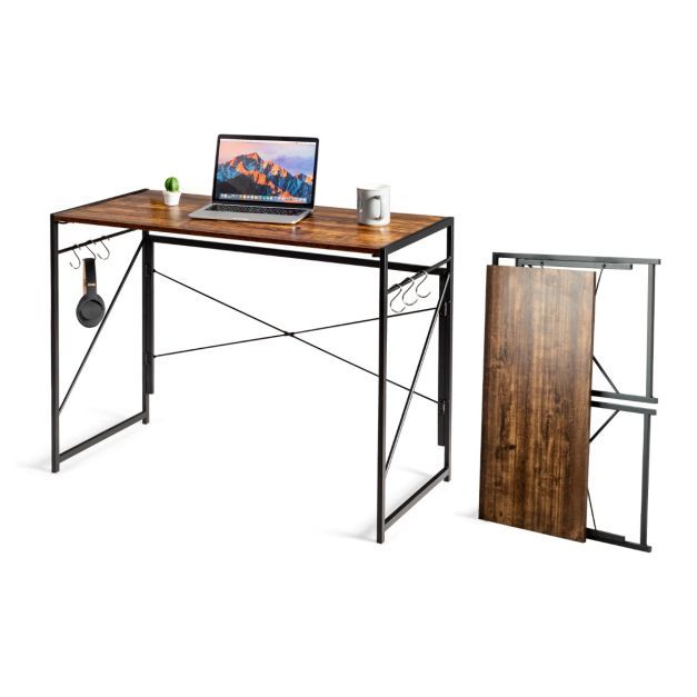 Klappbarer Computertisch Arbeitstisch Laptop-Tisch 100 x 50 x 75 cm Rustikales Braun