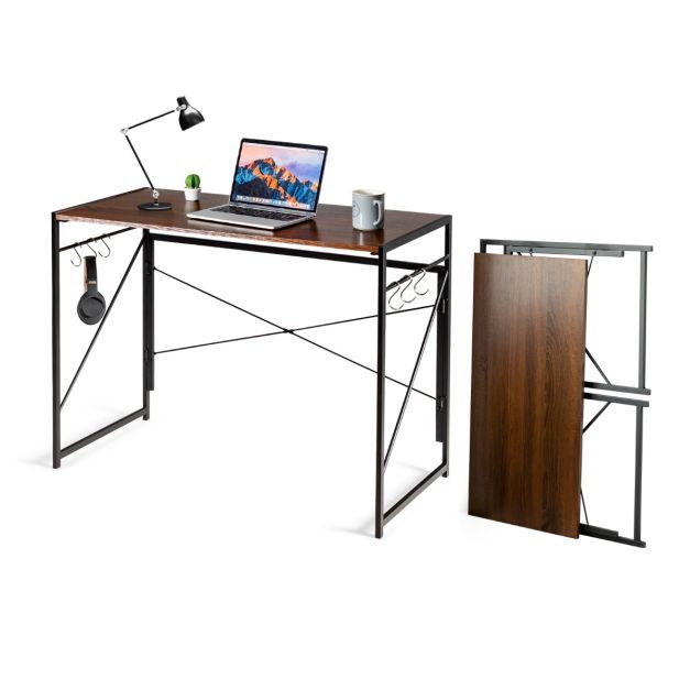 Klappbarer Computertisch Arbeitstisch Laptop-Tisch 100 x 50 x 75 cm Rustikales Braun