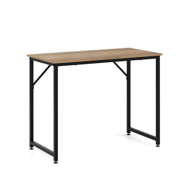 PC-Tisch Kompakter Computertisch Schreibtisch 100 x 50 x 77 cm Natur