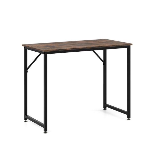 PC-Tisch Kompakter Computertisch Schreibtisch 100 x 50 x 77 cm Braun