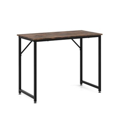 PC-Tisch Kompakter Computertisch Schreibtisch 100 x 50 x 77 cm Braun